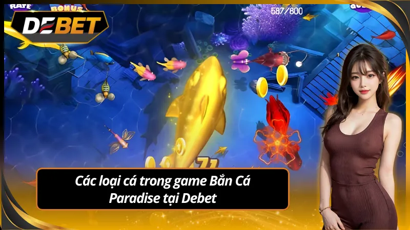 Các loài cá thường và quý hiếm trong bắn cá paradise debet