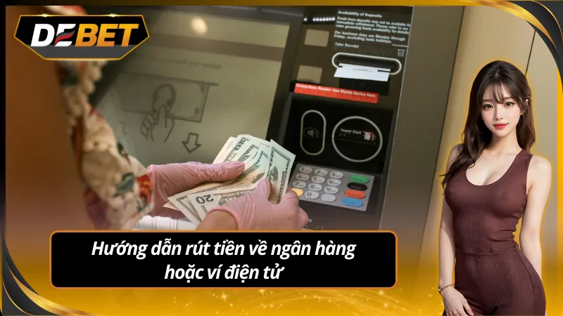 Rút tiền Debet siêu tốc bằng ví điện tử tiện lợi tối đa